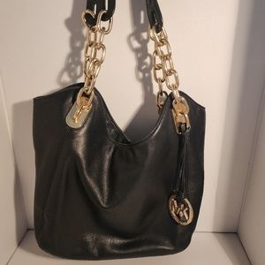 Michael Kors Black Leather Handbag